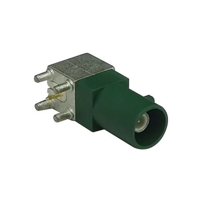 FAKRA RF PCB Connectors Right Angle Connectors Through Hole PCB Mount